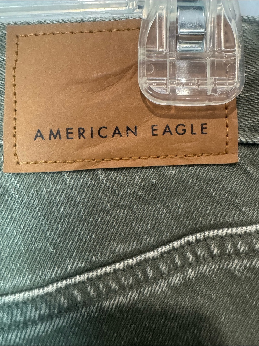 American Eagle Men's EasyFlex Tencel Slim Straight Jeans Green 28/32 New NWT - Picture 6 of 11